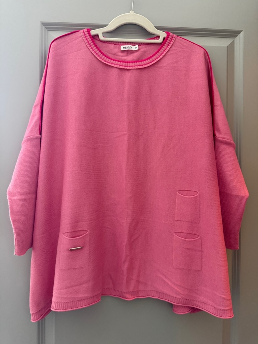 MERSA Pink Crewneck Sweater - Relaxed Tunic Style